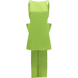 Bicolor Polyester Casual Dress