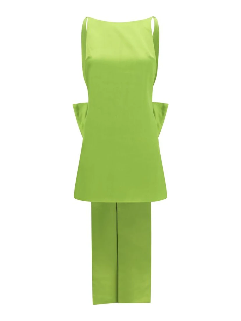 Bicolor Polyester Casual Dress