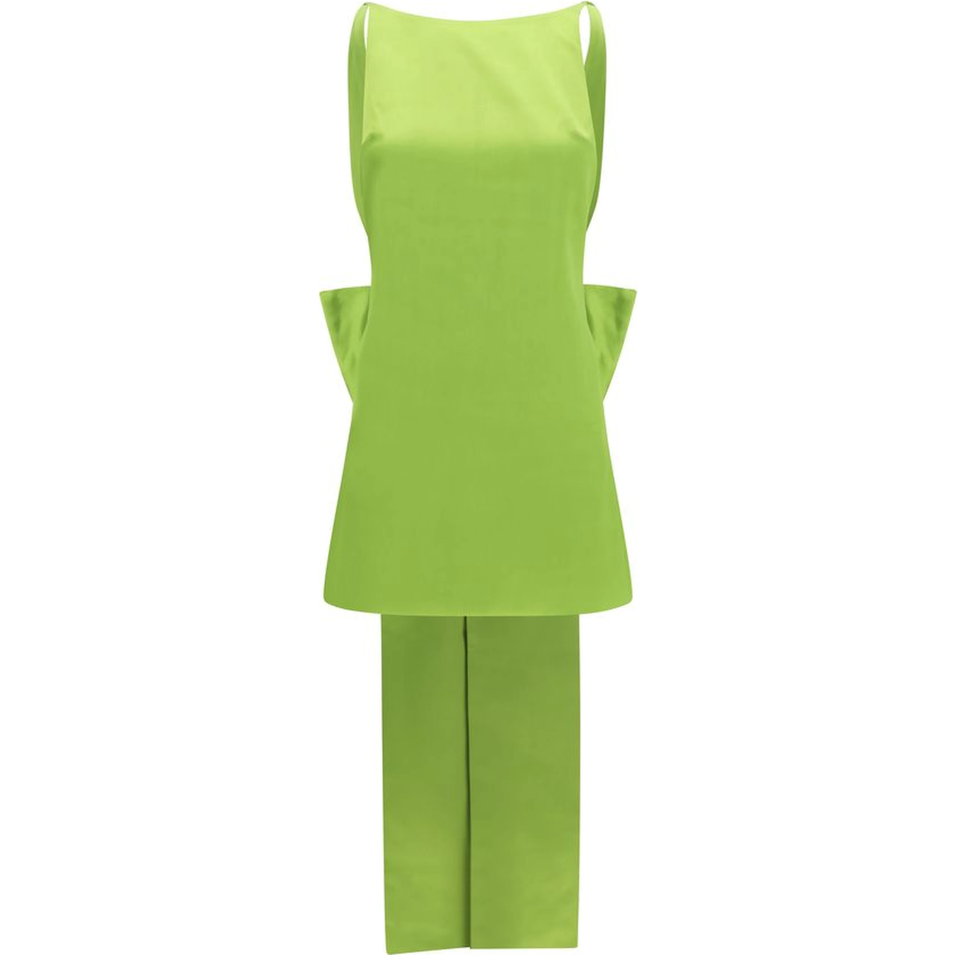 Bicolor Polyester Casual Dress