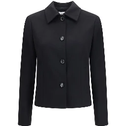 Black Wool Oves Aries Full-Length Jacket
