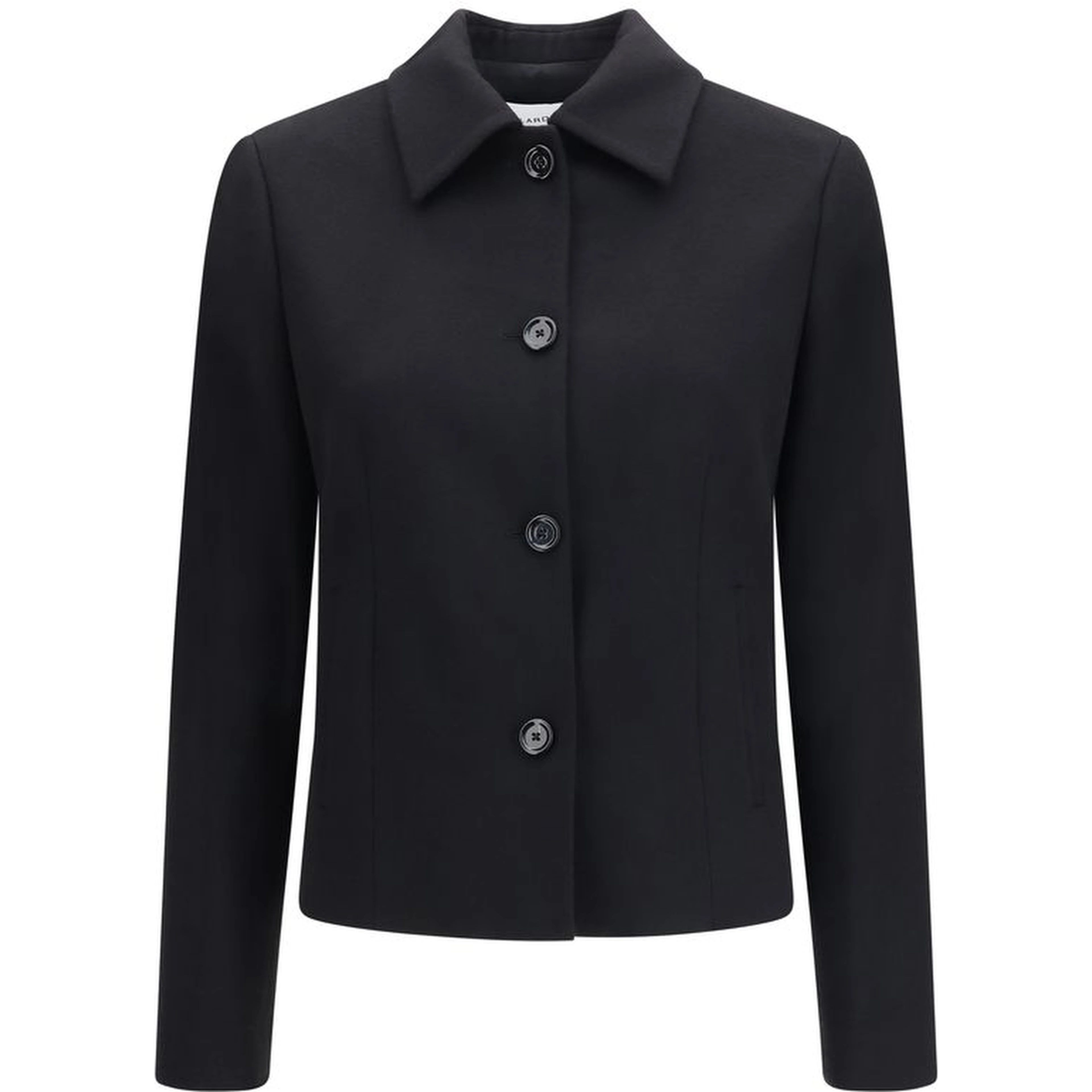 Black Wool Oves Aries Full-Length Jacket