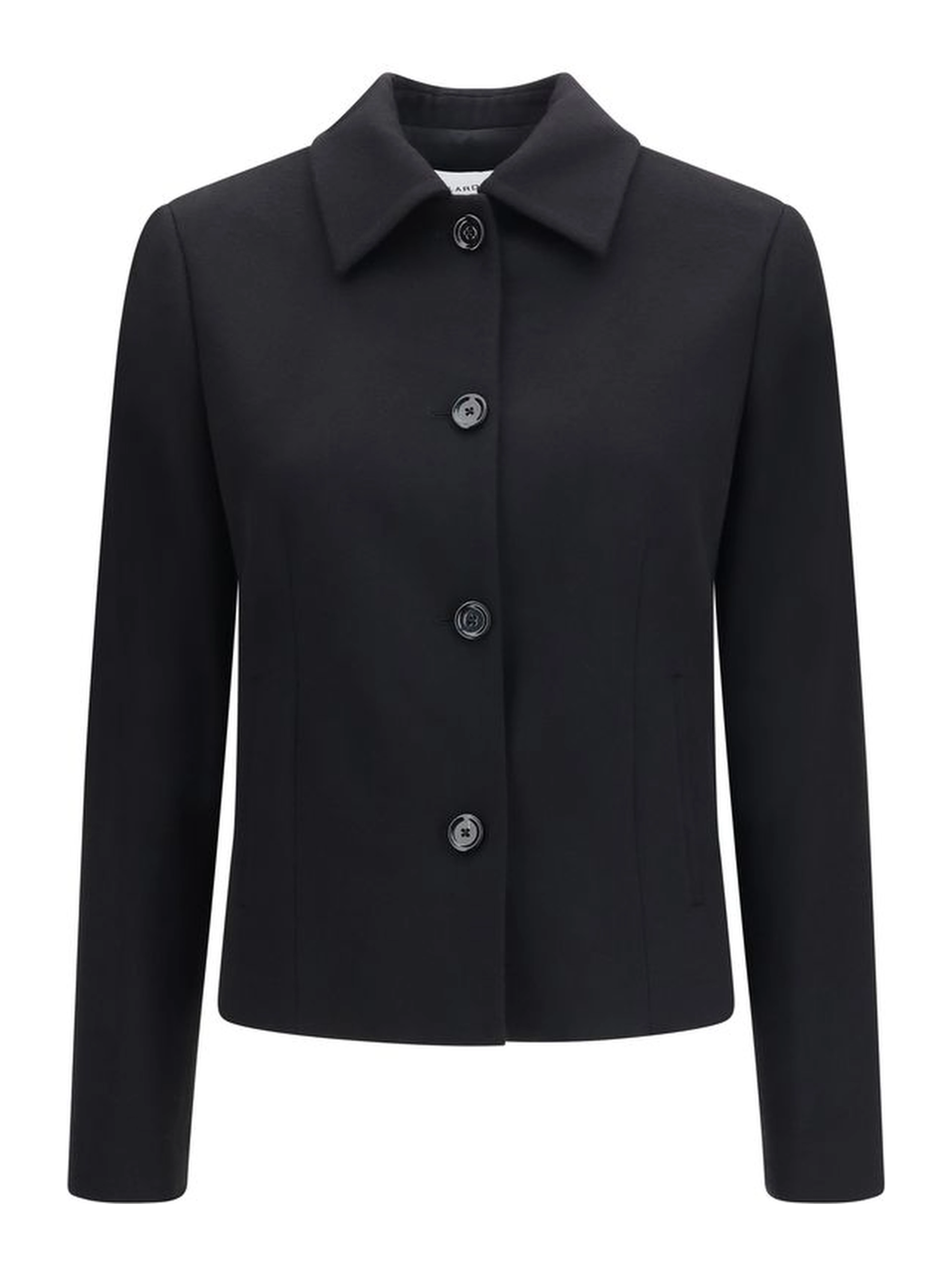 Black Wool Oves Aries Full-Length Jacket
