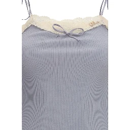 Blue Cashmere T-Shirt