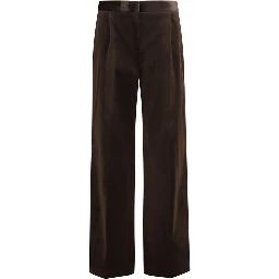 Brown Cotton Pants