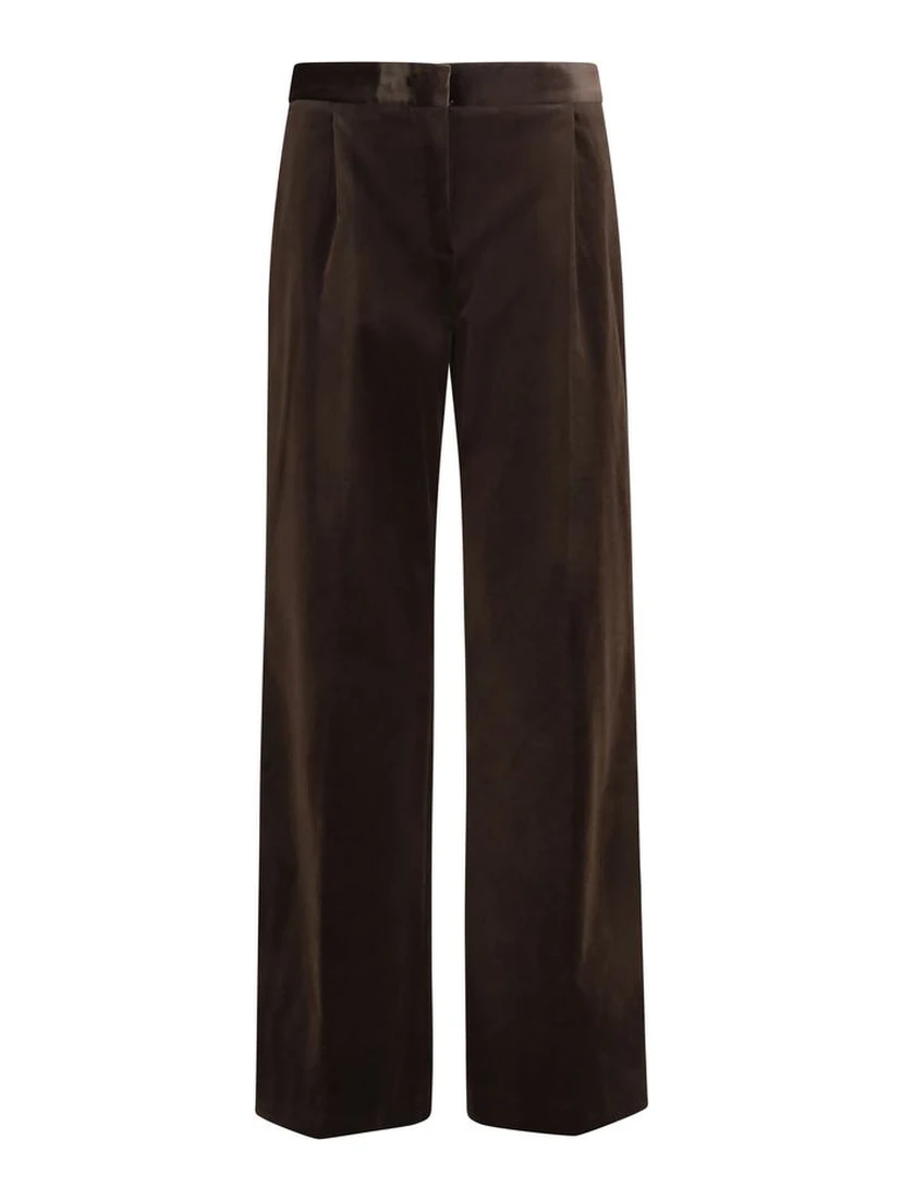 Brown Cotton Pants
