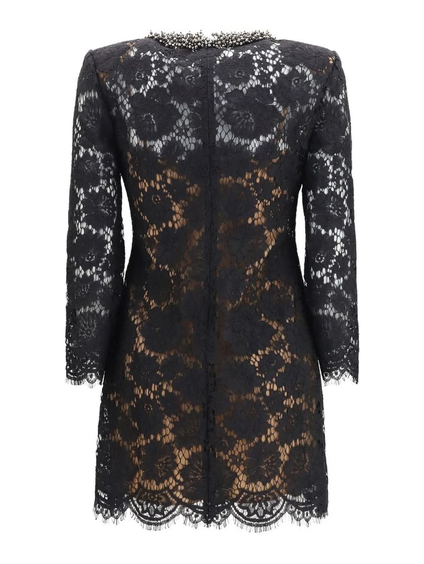 Black Polyamide Casual Dress