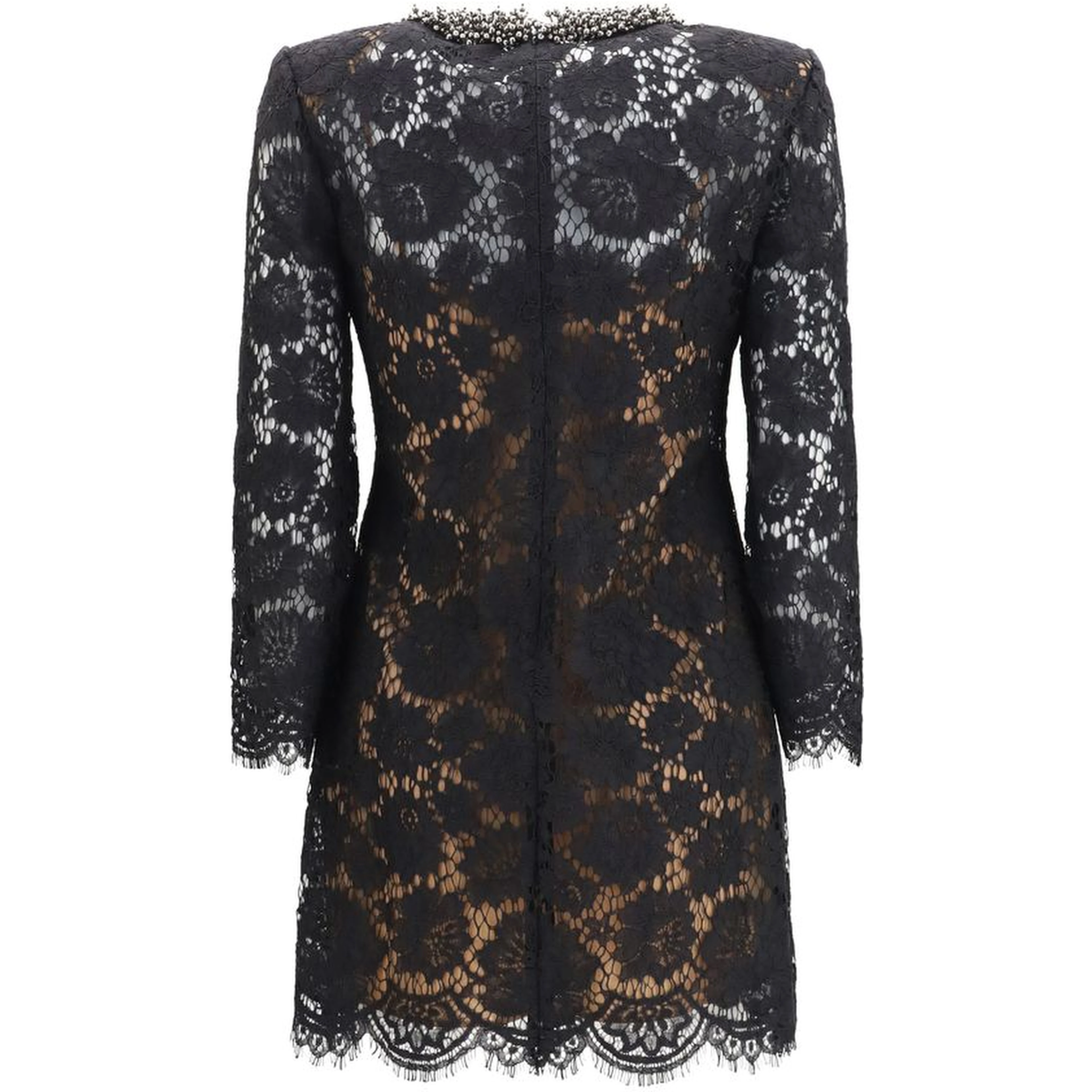Black Polyamide Casual Dress