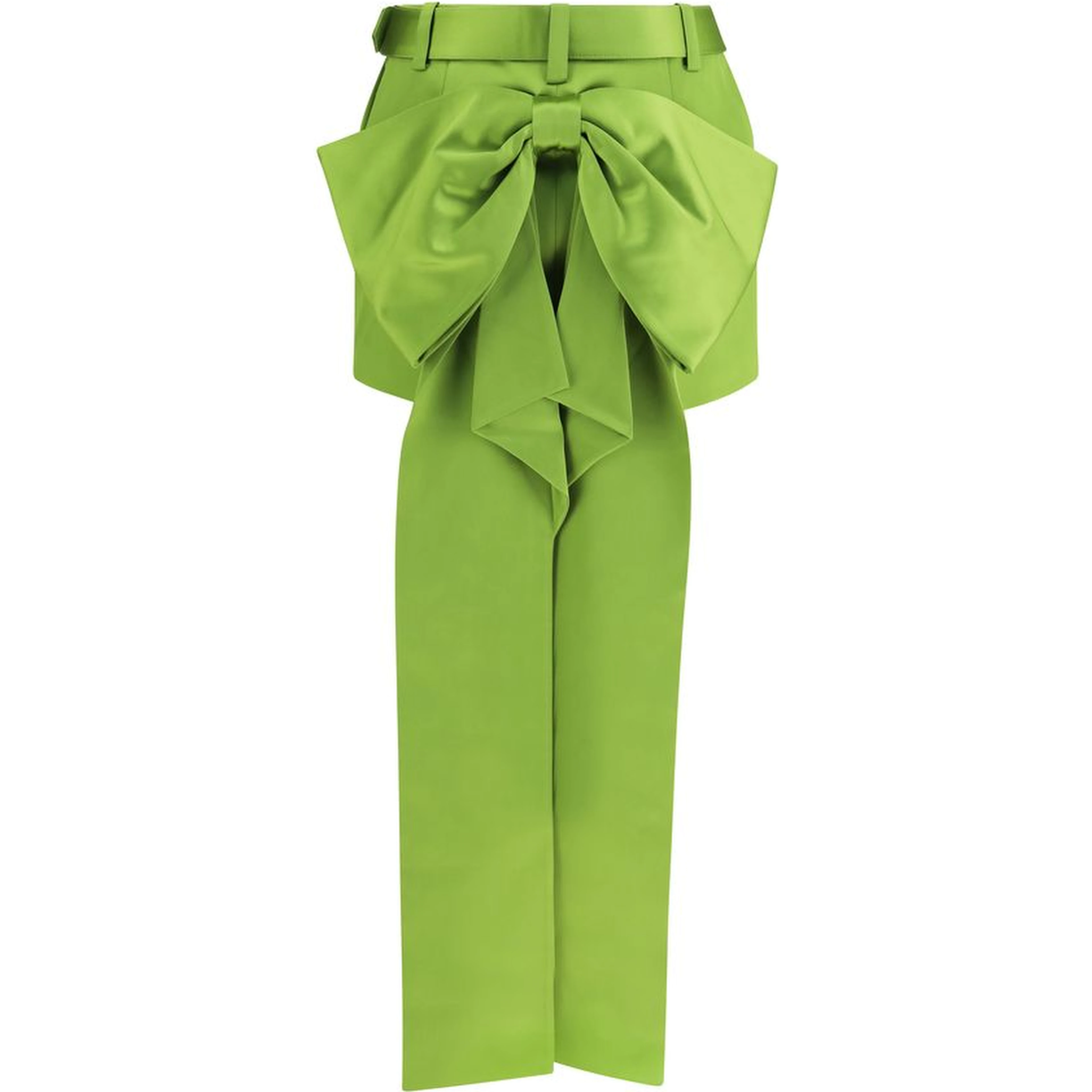 Bicolor Polyester Mini Skirt