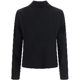 Black Wool Oves Aries Full-Length Jacket