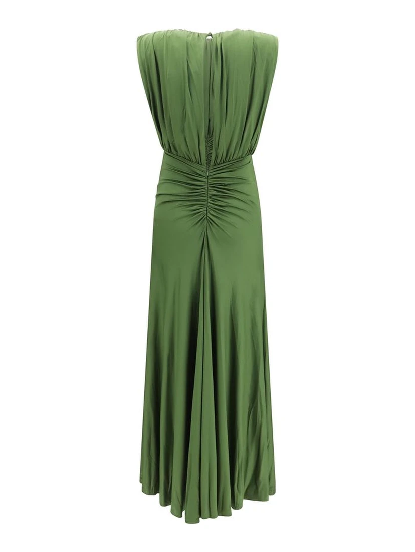 Bicolor Viscose Casual Dress