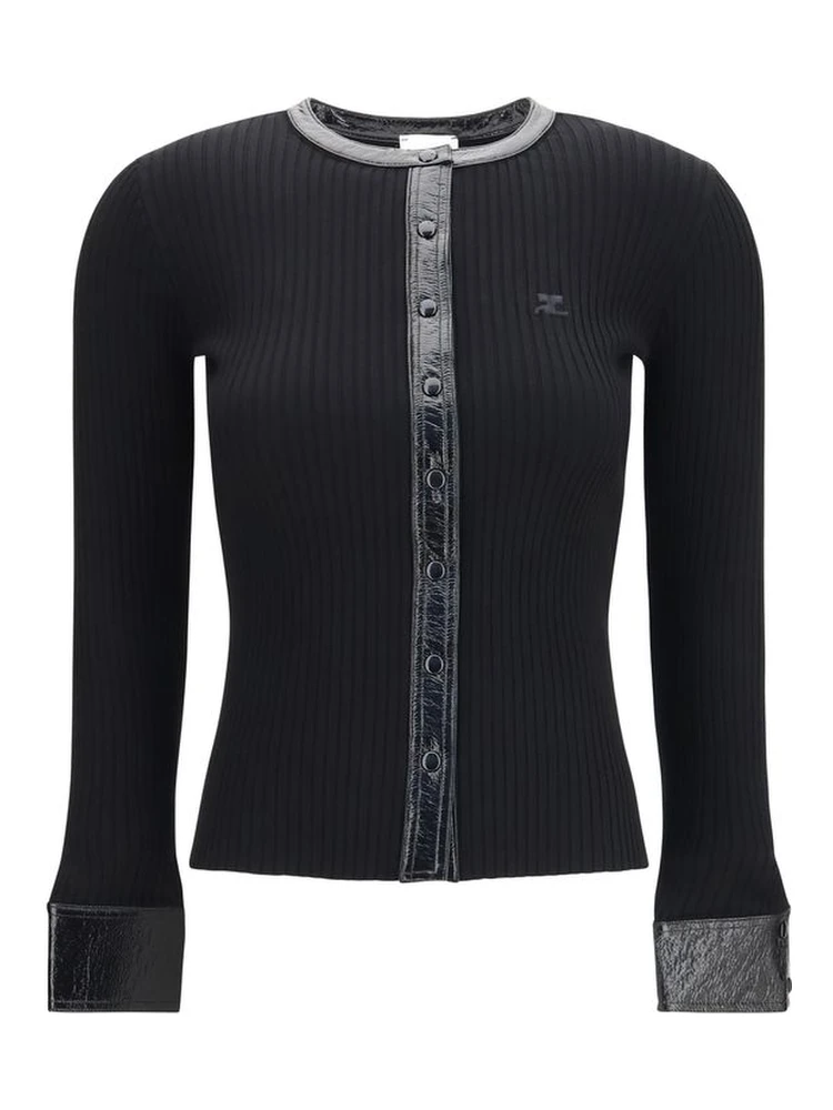Black Viscose Cardigan
