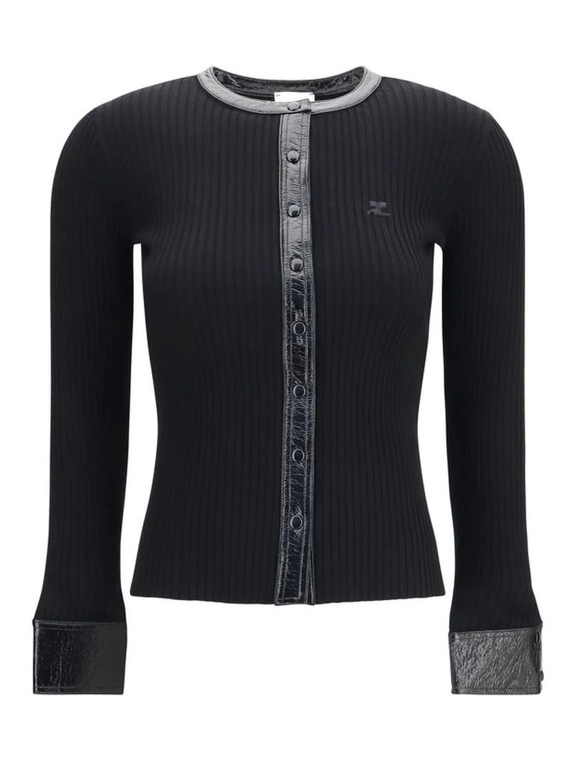 Black Viscose Cardigan