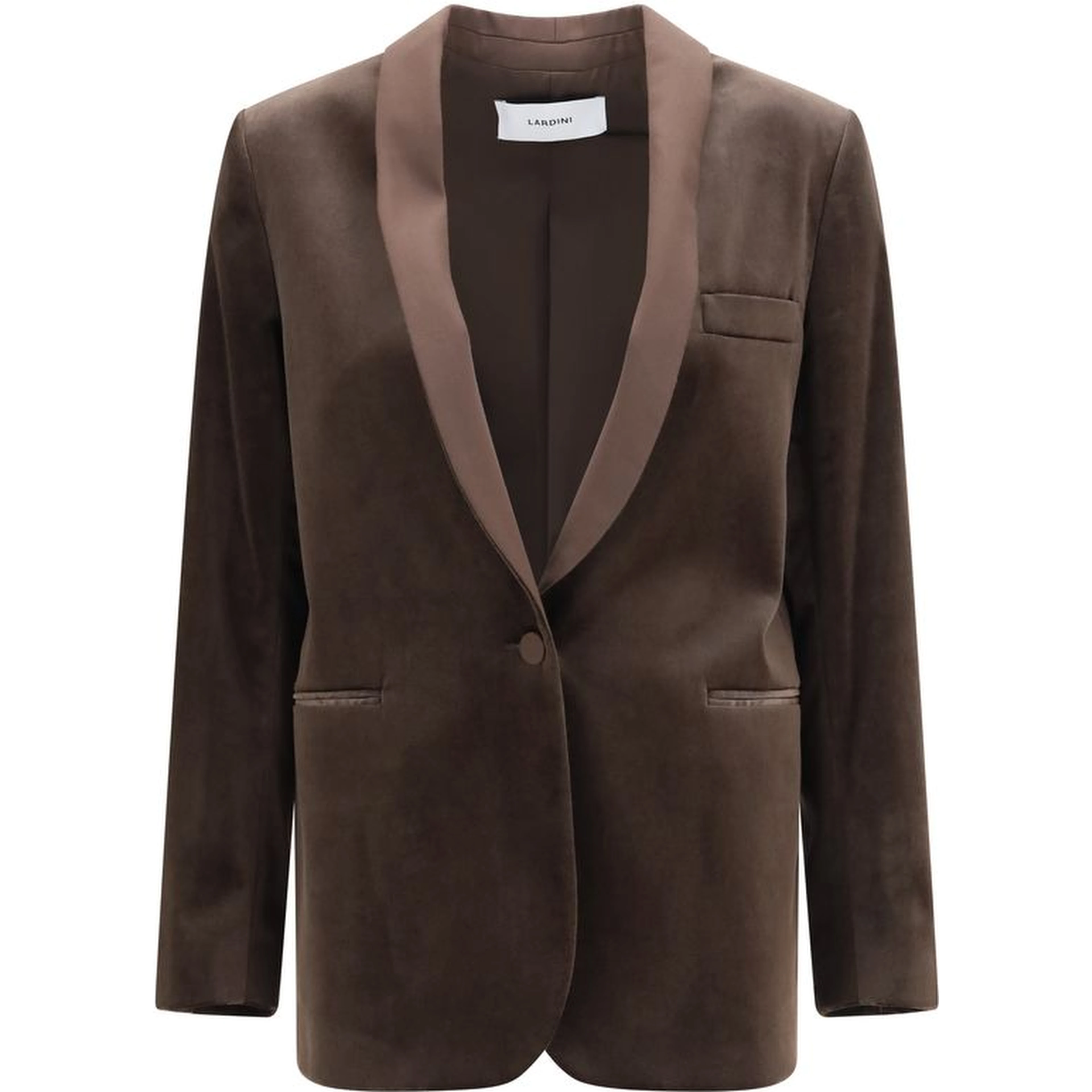 Brown Cotton Blazer