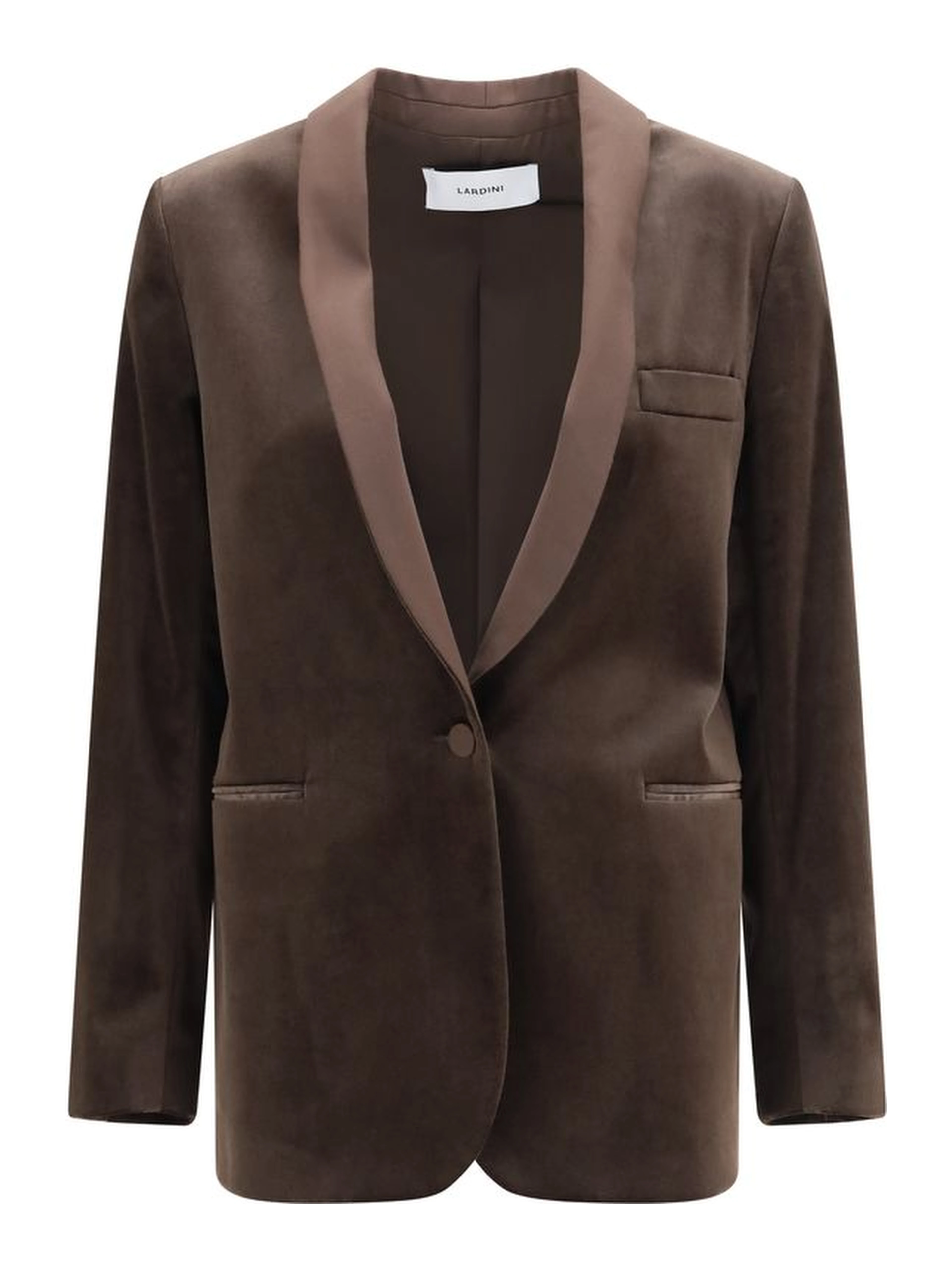 Brown Cotton Blazer