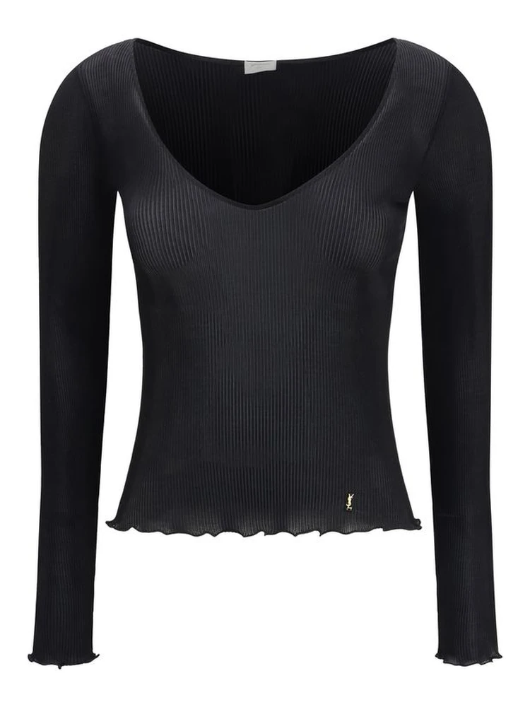 Black Silk Blouse