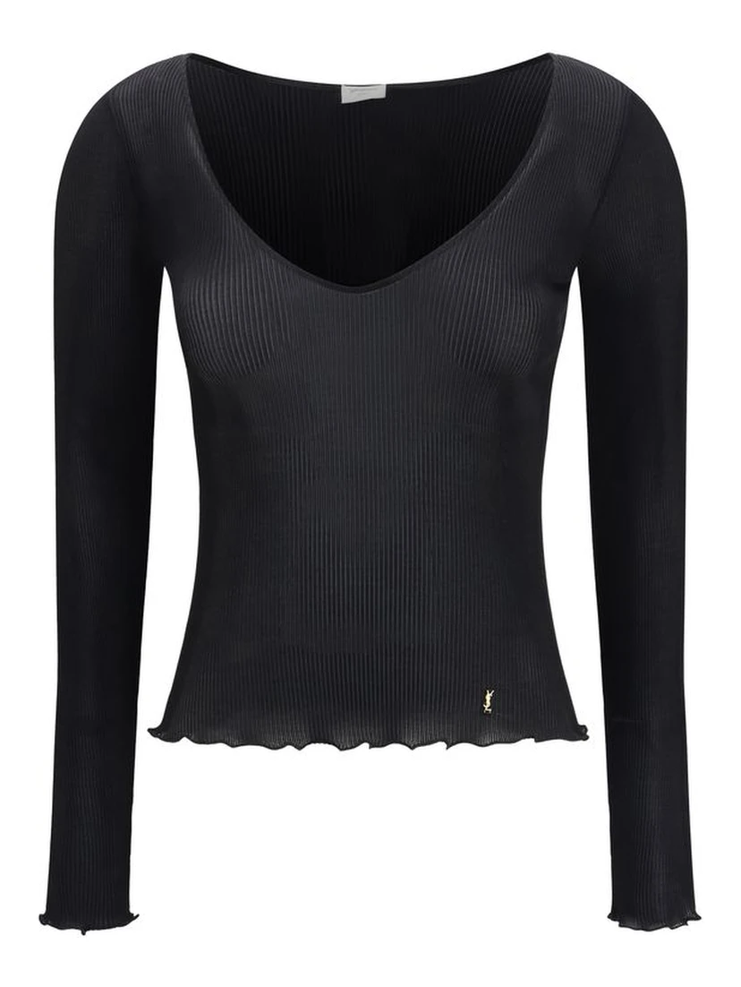 Black Silk Blouse