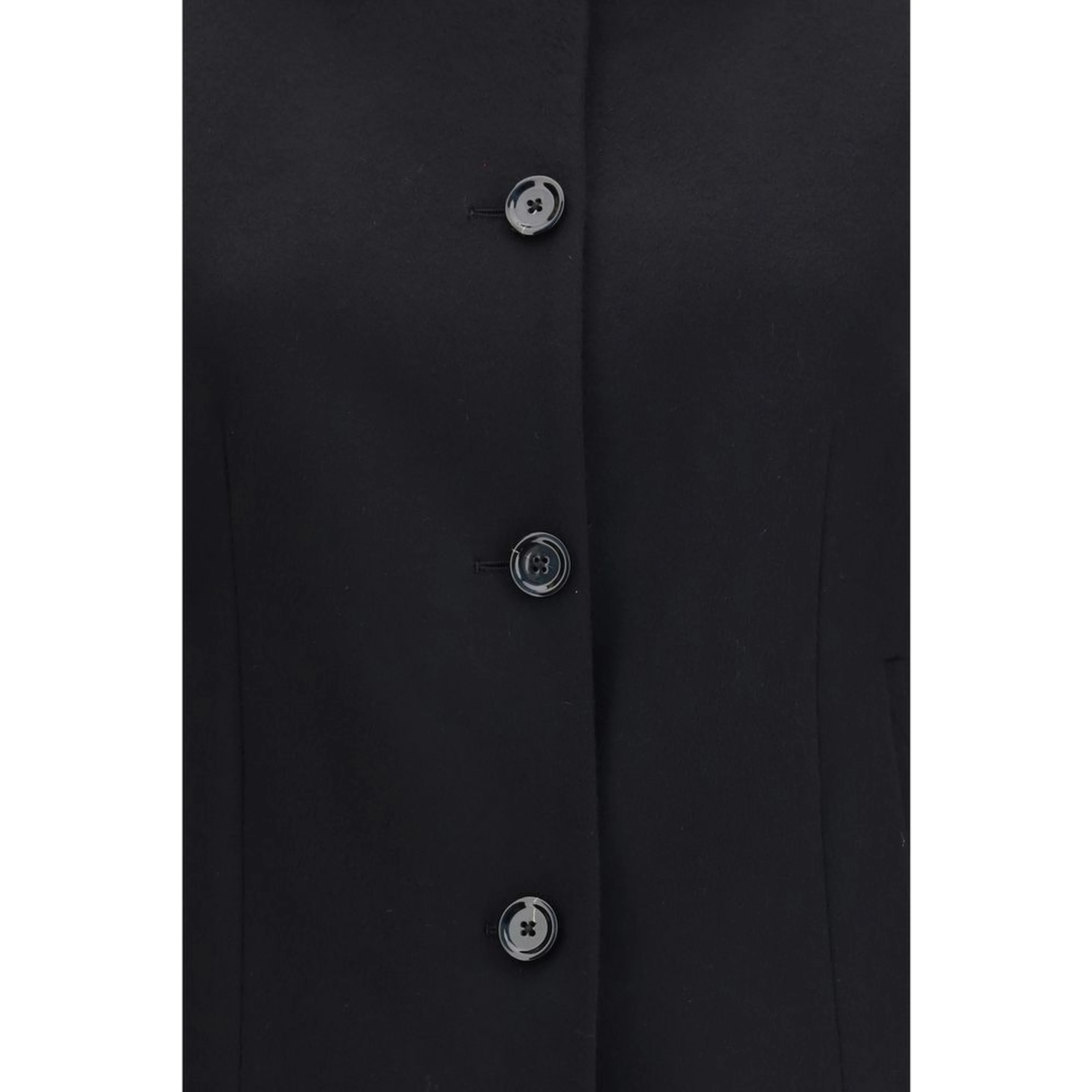 Black Wool Oves Aries Full-Length Jacket