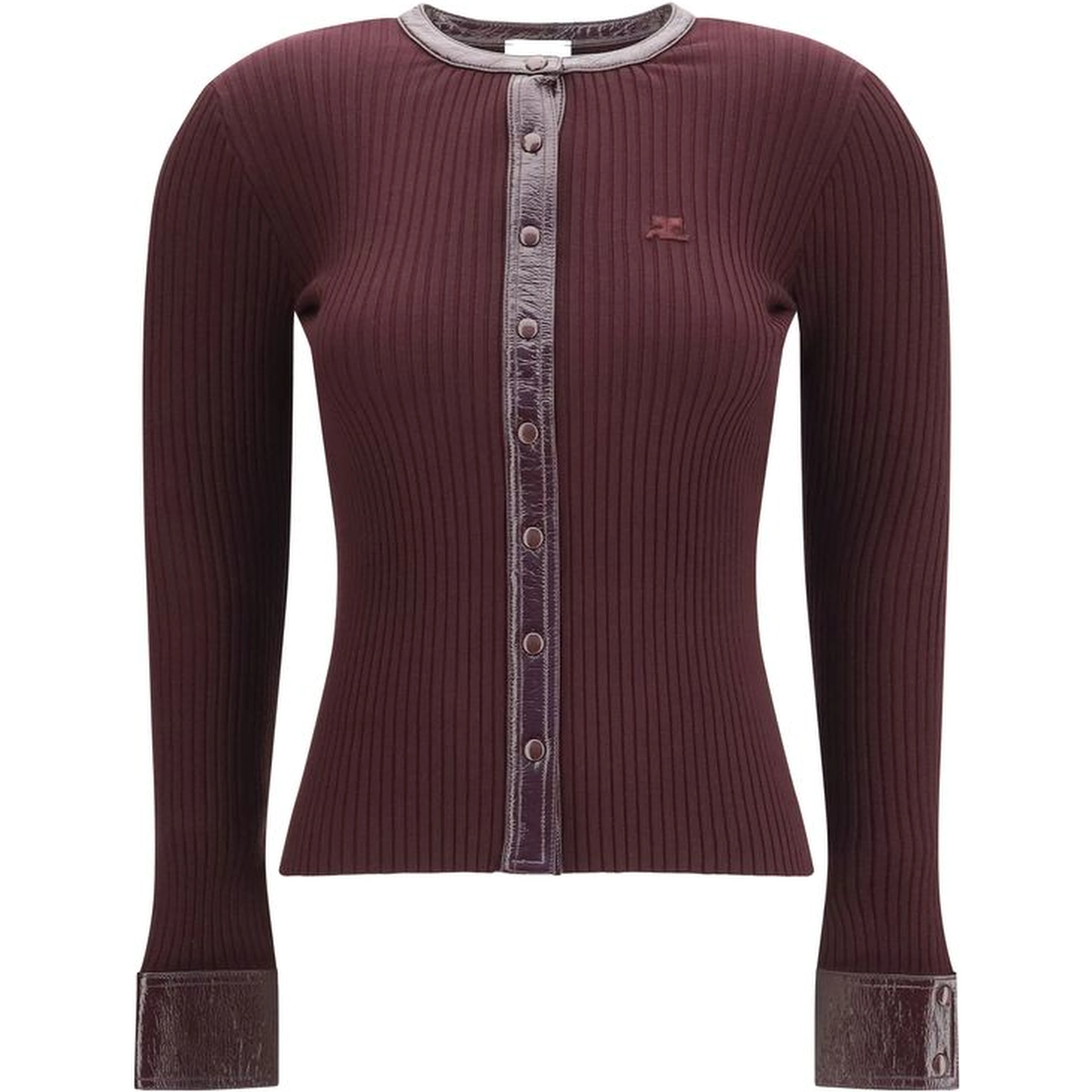 Bordeaux Viscose Cardigan