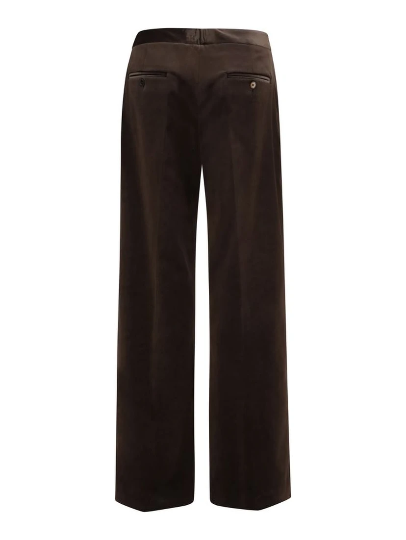 Brown Cotton Pants