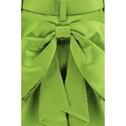 Bicolor Polyester Mini Skirt