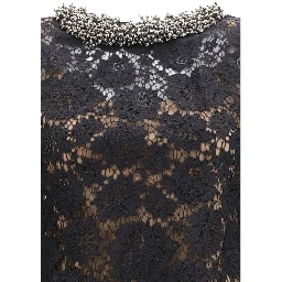 Black Polyamide Casual Dress