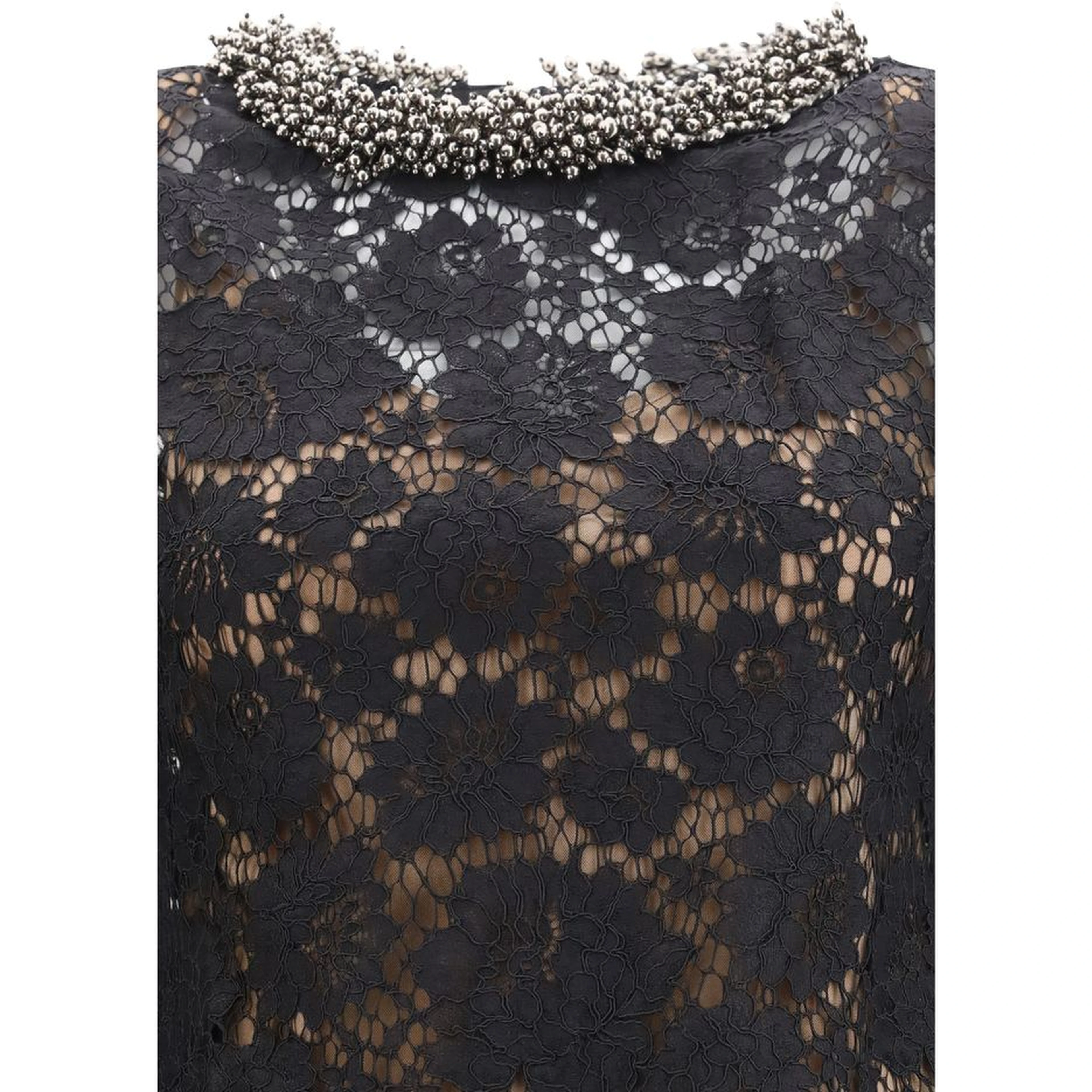 Black Polyamide Casual Dress
