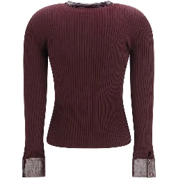 Bordeaux Viscose Cardigan
