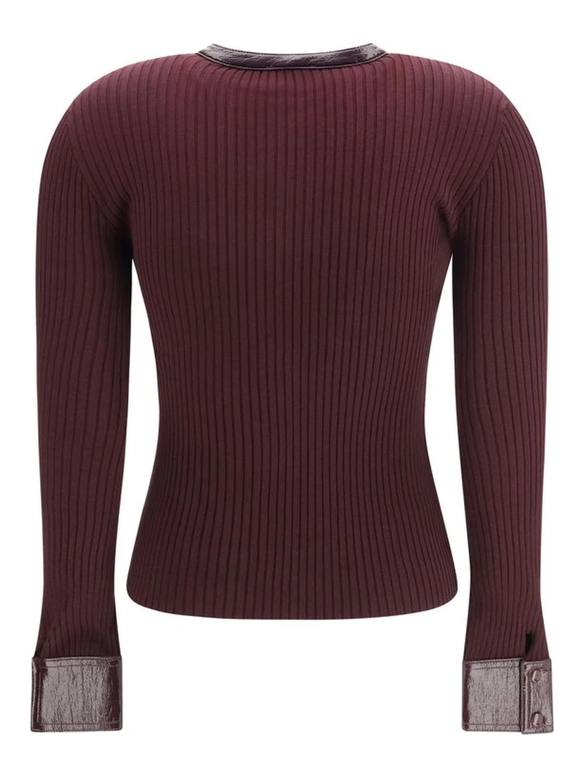 Bordeaux Viscose Cardigan