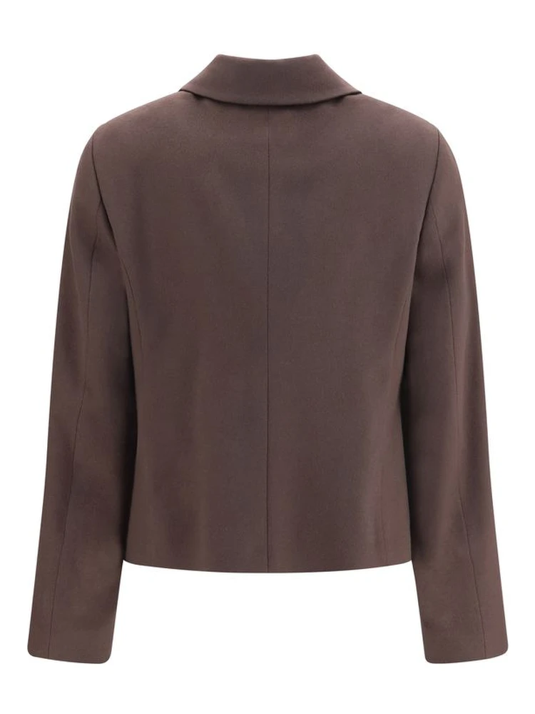 Brown Wool Oves Aries Full-Length Jacket alternative