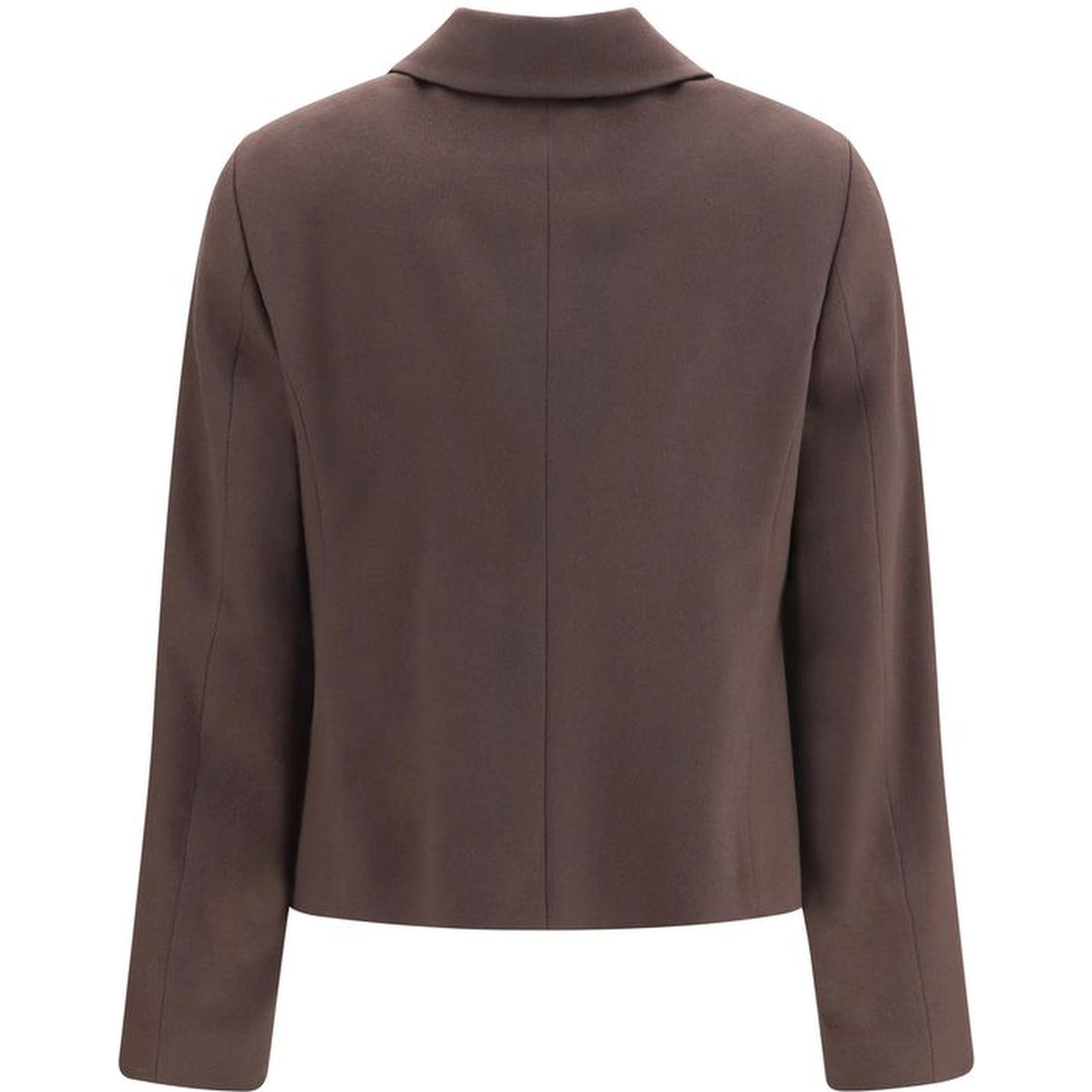 Brown Wool Oves Aries Full-Length Jacket