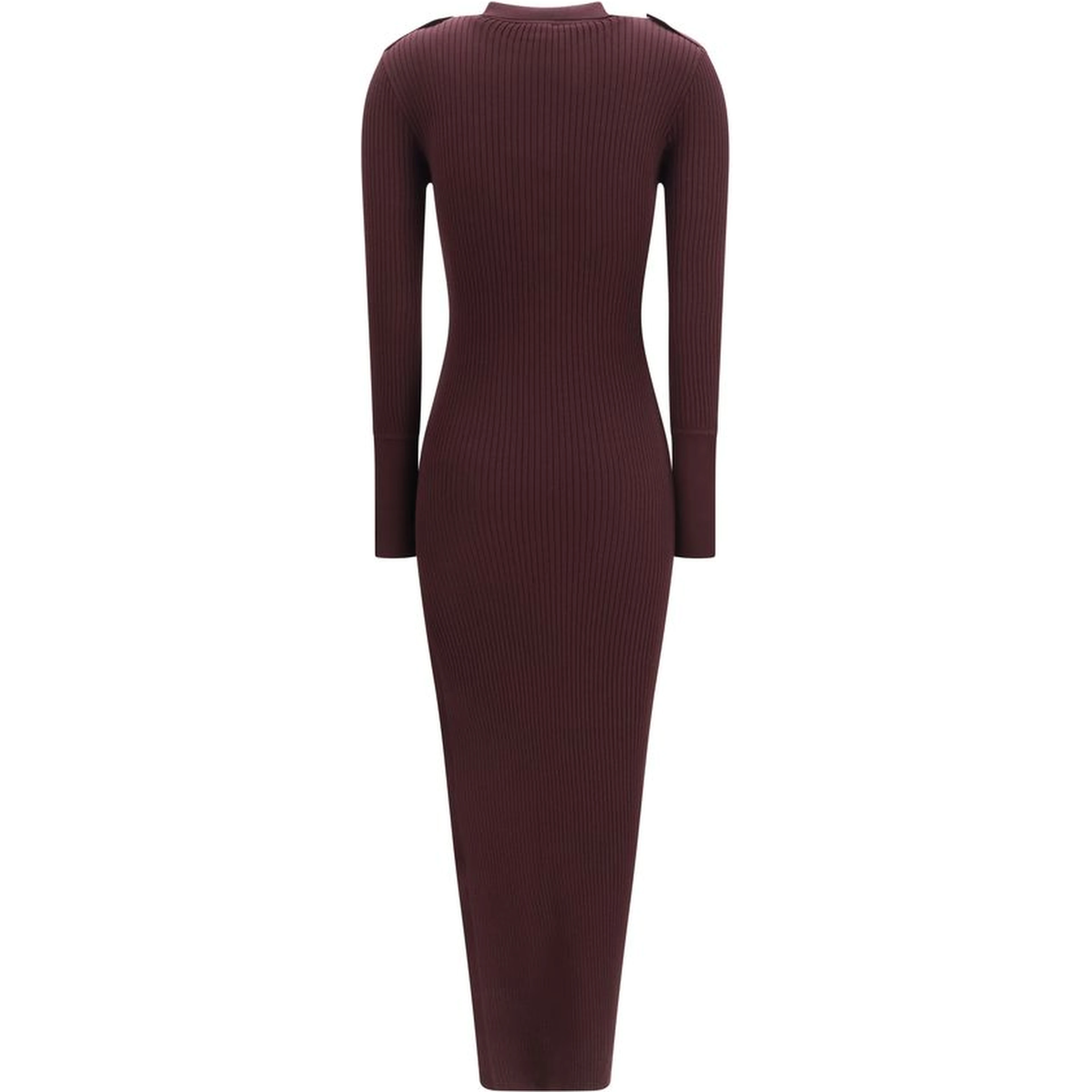 Purple Viscose Long Dress