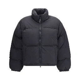 Black Polyamide Full-Length Jacket