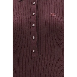 Purple Viscose Long Dress