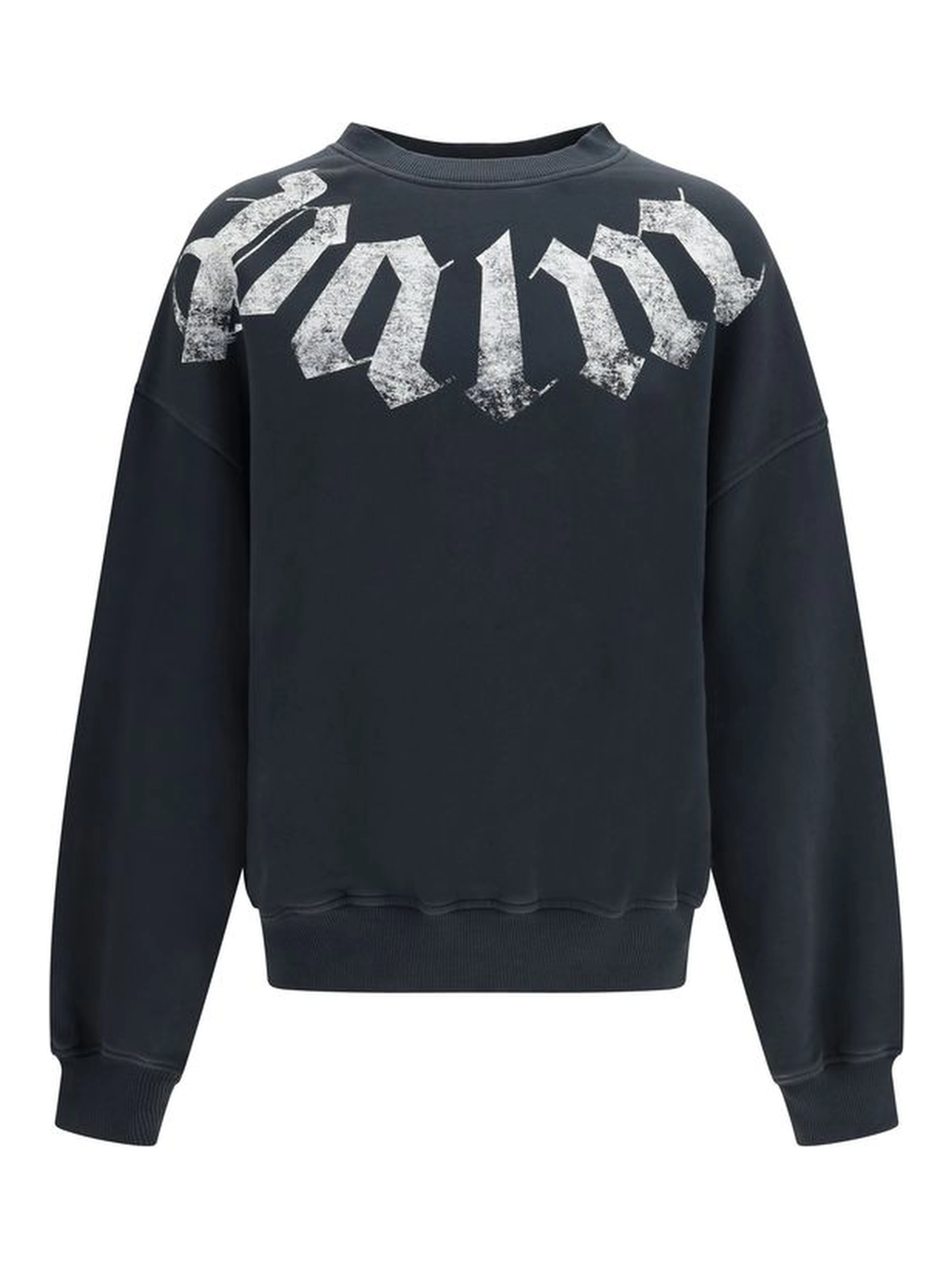 Black Cotton Sweatshirt