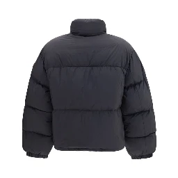 Black Polyamide Full-Length Jacket