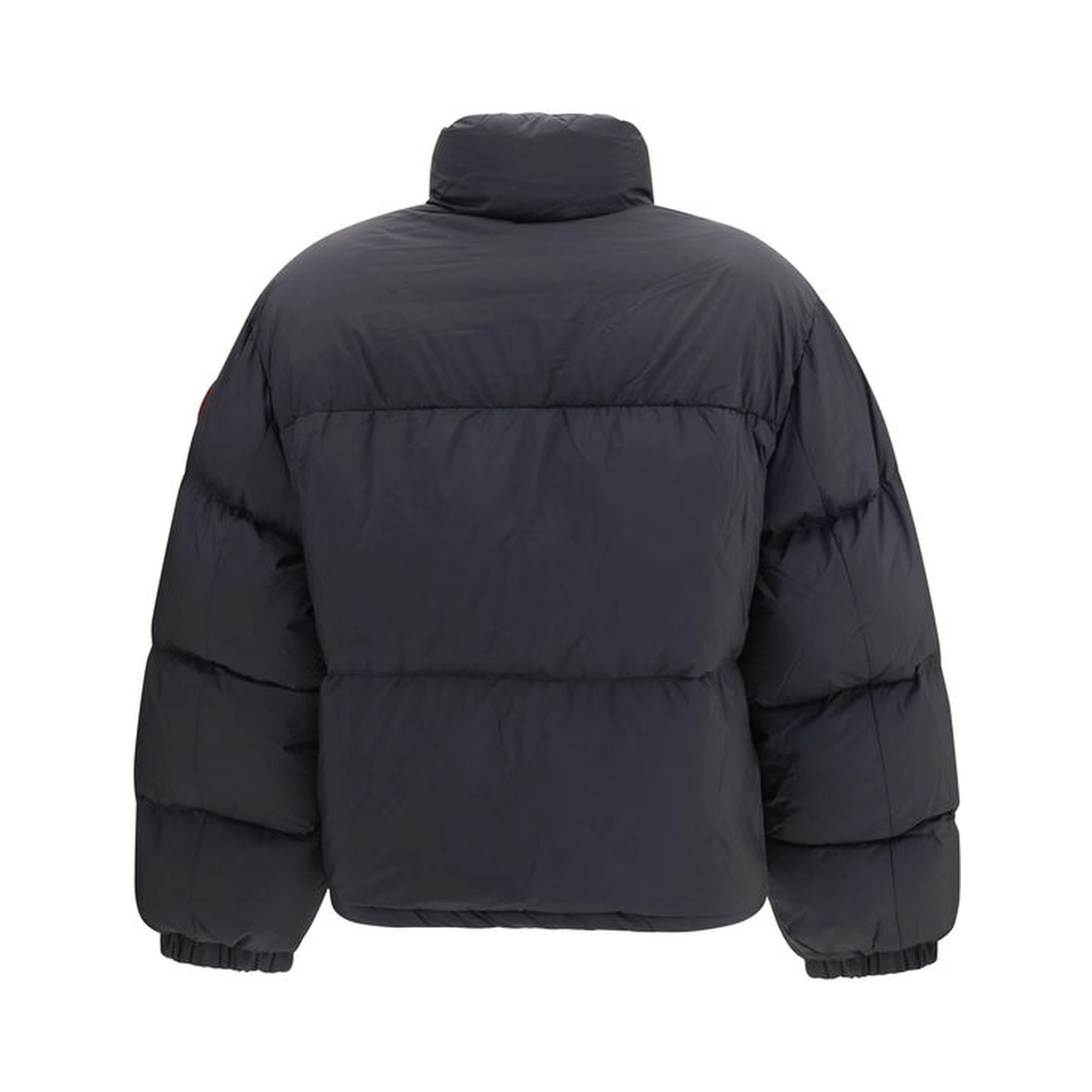 Black Polyamide Full-Length Jacket