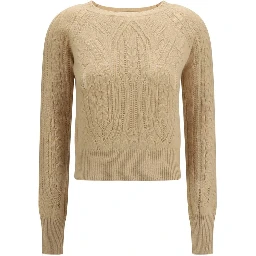 Beige Cashmere Sweater