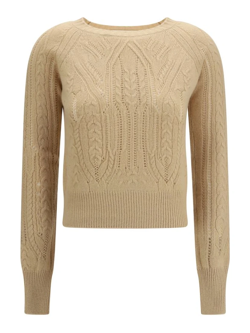 Beige Cashmere Sweater