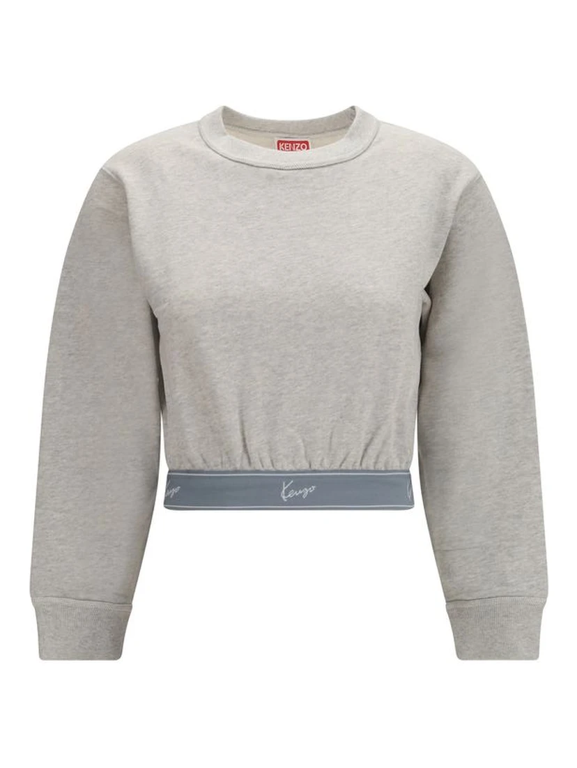 Gray Cotton Sweatshirt