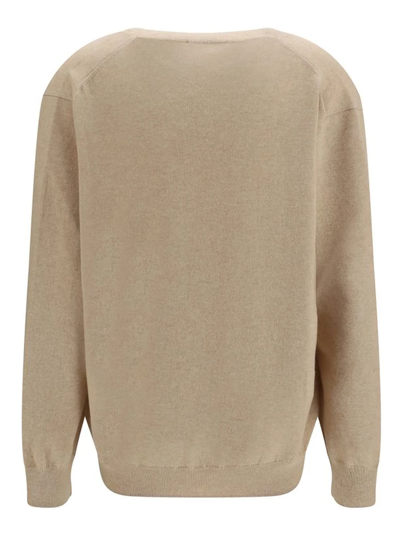 Beige Cashmere Sweater