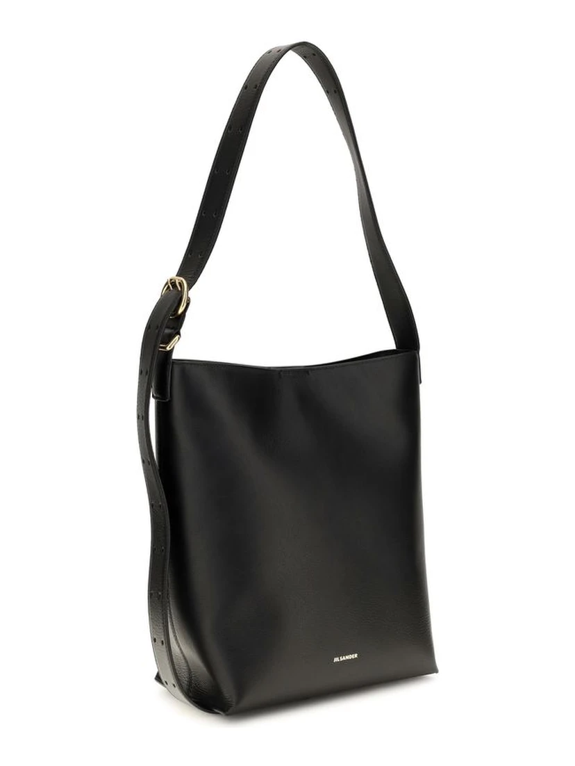 Black Calf Leather Bos Taurus Handbag