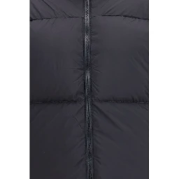 Black Polyamide Full-Length Jacket
