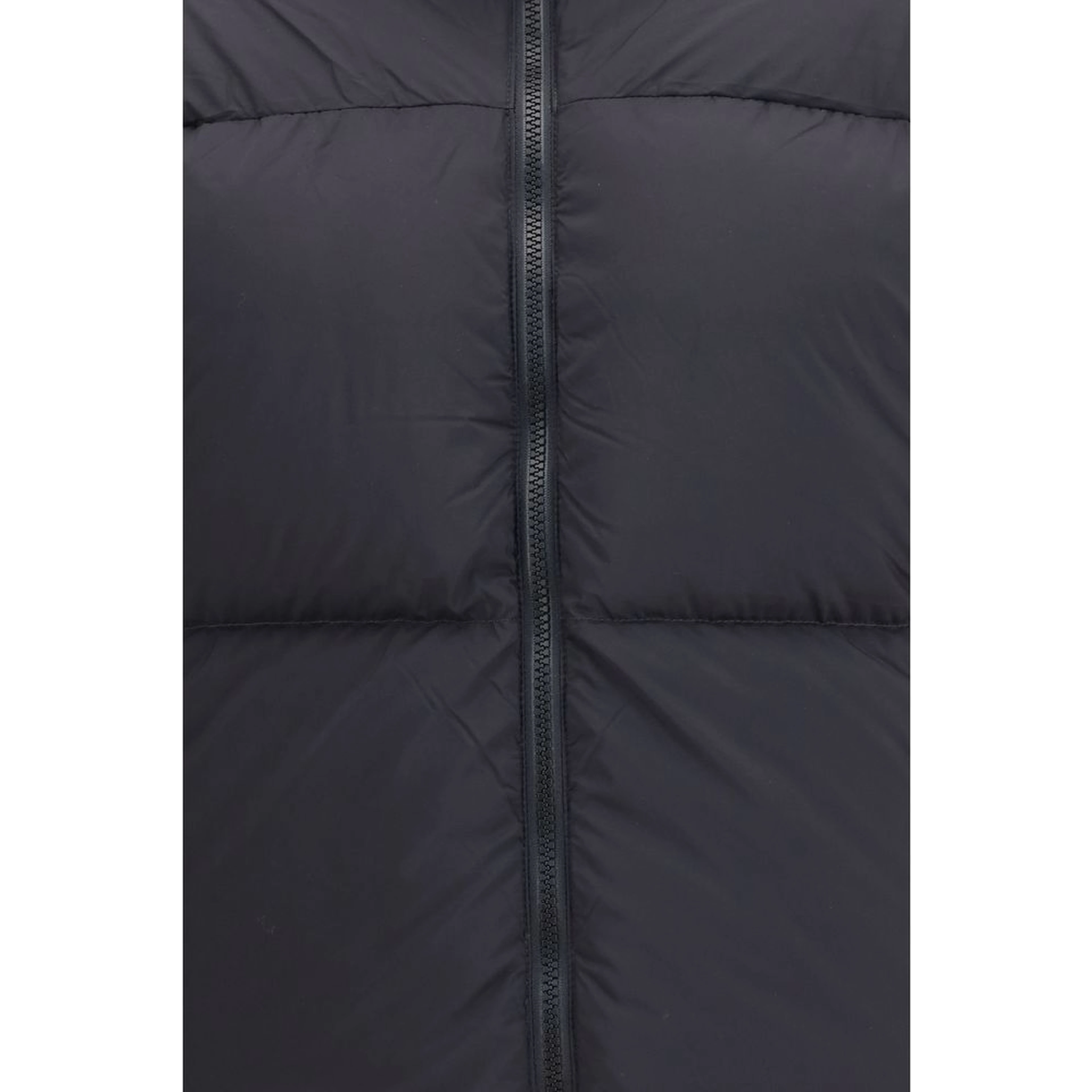 Black Polyamide Full-Length Jacket