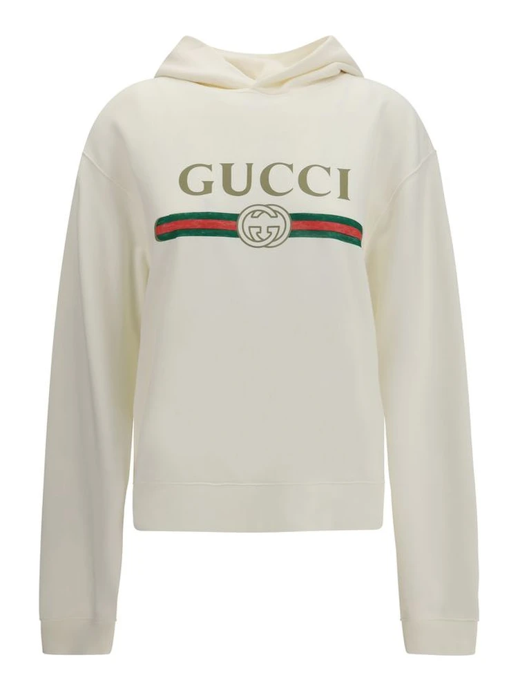 White Cotton Sweatshirt