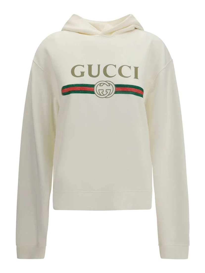 White Cotton Sweatshirt