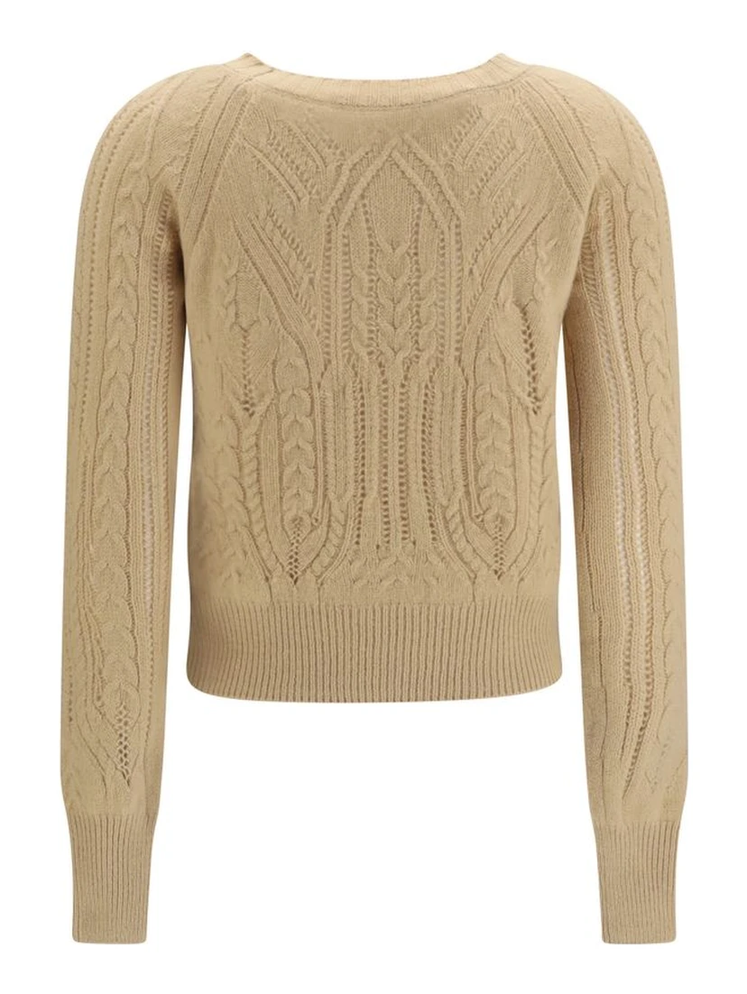 Beige Cashmere Sweater