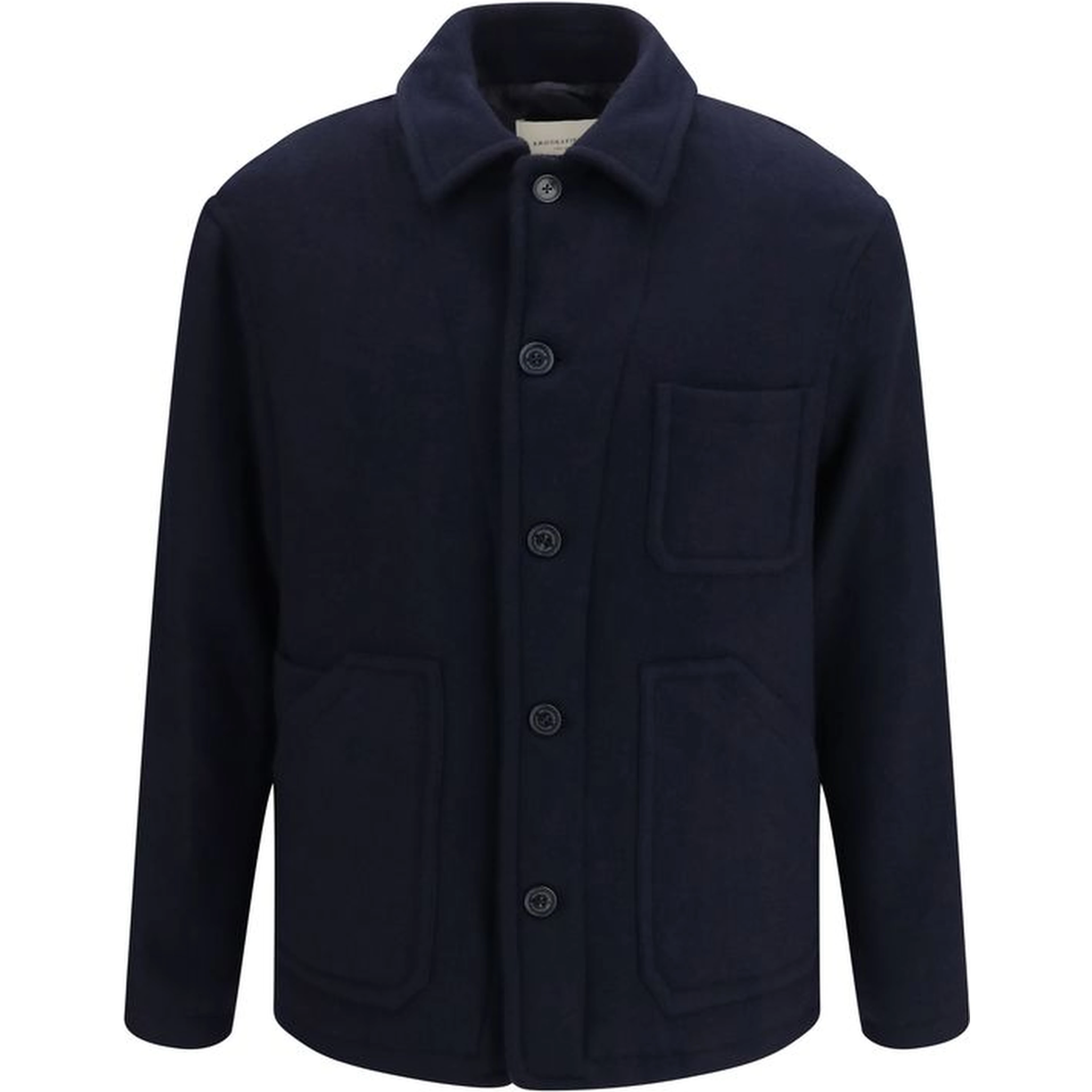 Blue Wool Oves Aries Full-Length Jacket