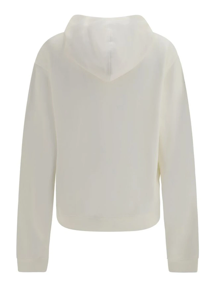White Cotton Sweatshirt