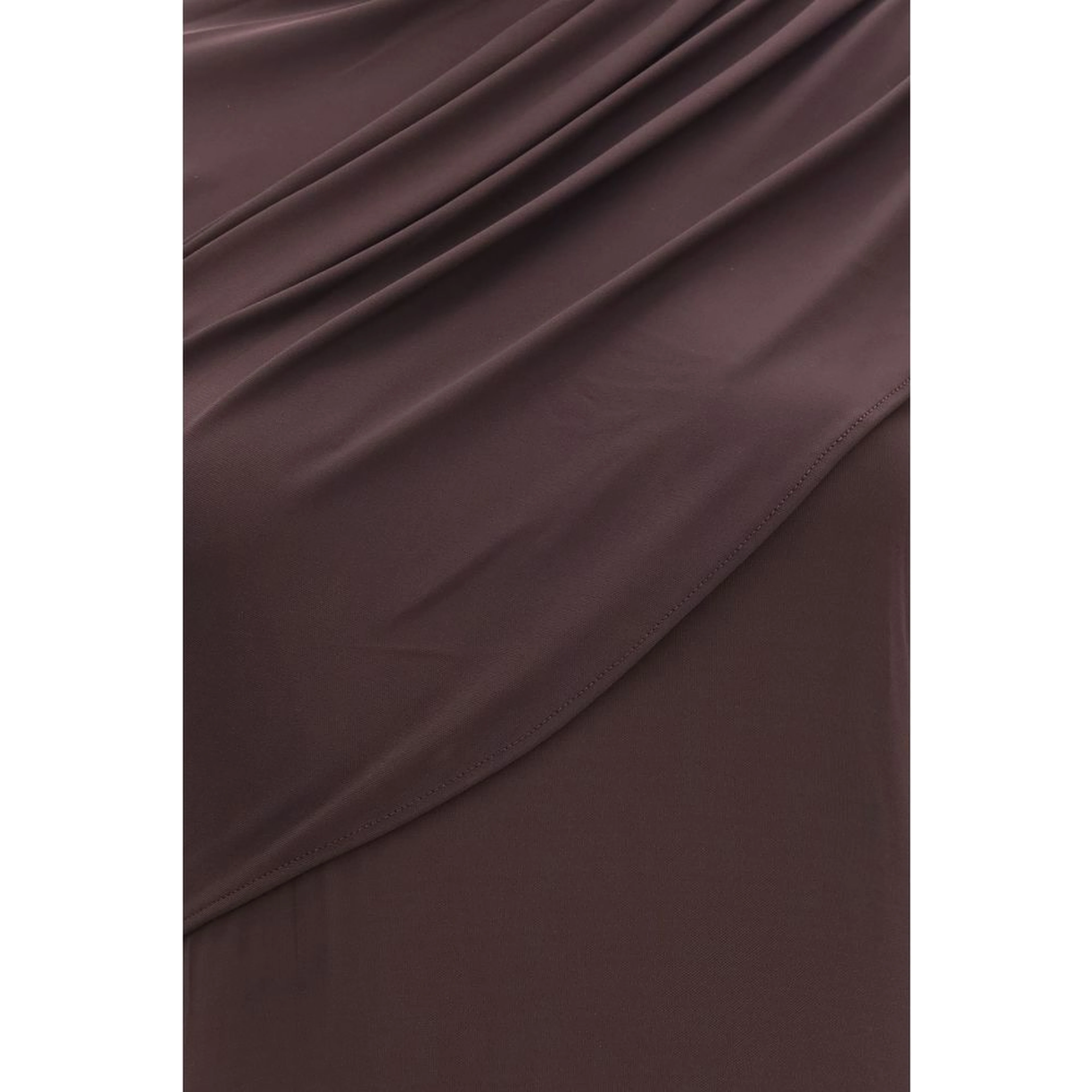 Brown Viscose Casual Dress
