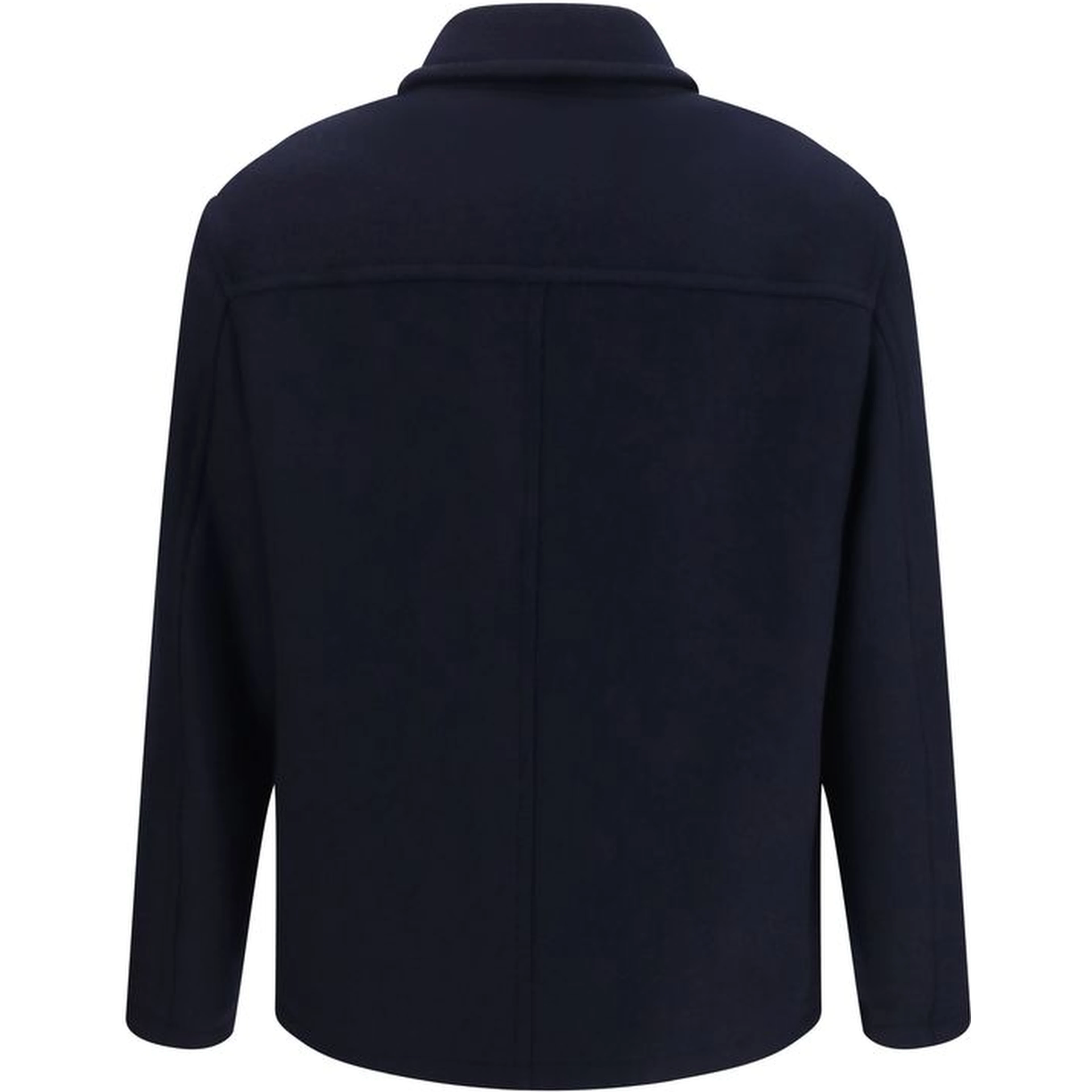 Blue Wool Oves Aries Full-Length Jacket